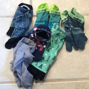 Lot of 6 injinji running socks